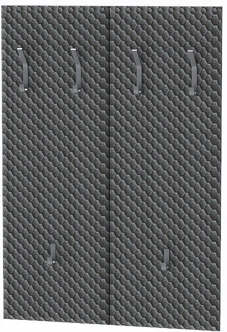 Модульная прихожая Иннэс 12 Набор 1 (Графит / Миндаль)