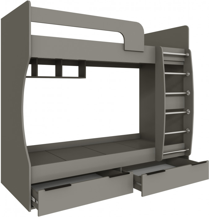 Кровать Мадрид (0,8) двухярусная, Мокко