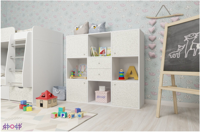 Стеллаж Джери (Венге/Ясень Анкор темный)