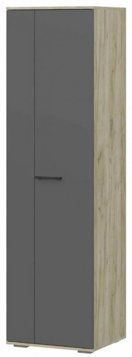 мс для прихожей Бостон ШК-600 дуб крафт серый/серый графит