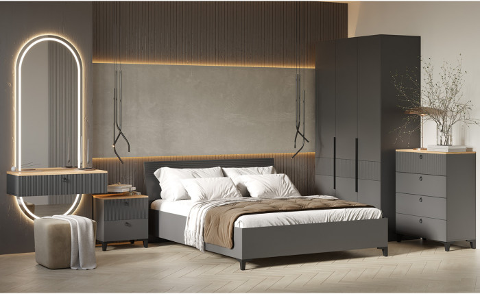 Комод Ника 4Я, Эйхория, Графит