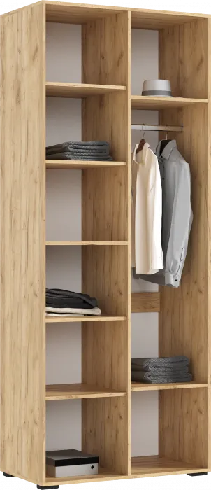 Флэш Шкаф 2-х ств. 900 браш мени грин/дуб крафт