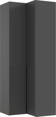 Марвэл Шкаф угловой, Графит/Браш графит