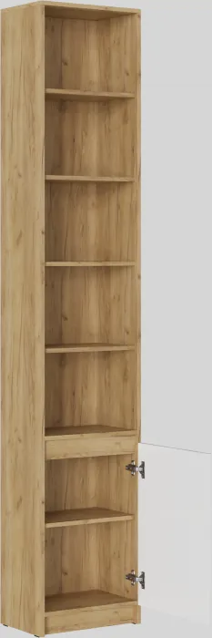 БОСТОН Стеллаж СЖ-001 МДФ, крафт золотой/белый глянец