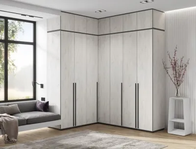 Норд Шкафы угловая композиция, Дуб крафт белый