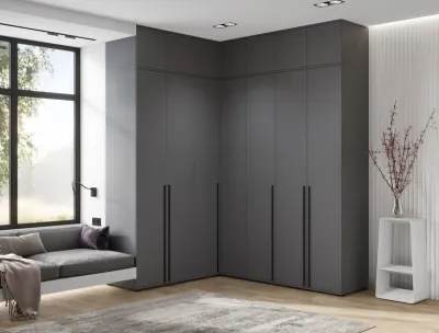 Норд Шкафы угловая композиция, Графит