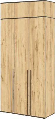 Норд Шкаф трехстворчатый 1200 + Норд Антресоль к шкафу 1200 Дуб Крафт