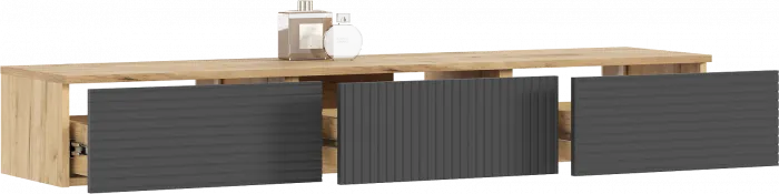 Флэш Полка косметическая (Браш Графит, Дуб Крафт)