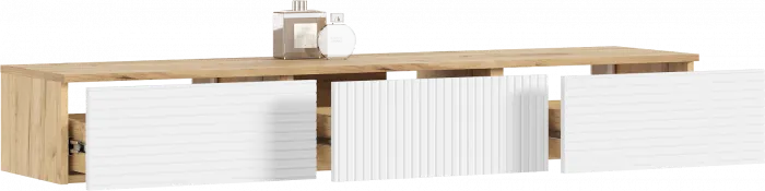 Флэш Полка косметическая (Браш Вайт, Дуб Крафт)