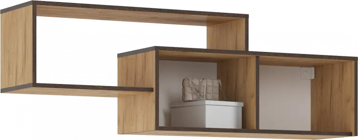 Норд Полка 2-х ярусная (Дуб Крафт, Дуб Крафт)