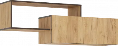 Норд Полка 2-х ярусная (Дуб Крафт, Дуб Крафт)