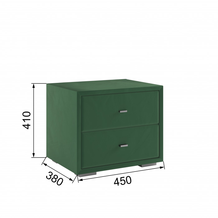 Тумба прикроватная интерьерная изумруд