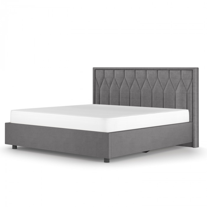 Кровать-10М с подъёмным основанием 1800 серебро