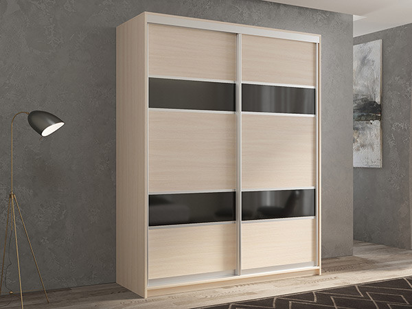 Шкаф-купе Кааппи 7 Дуб молочный 160х45х230 см