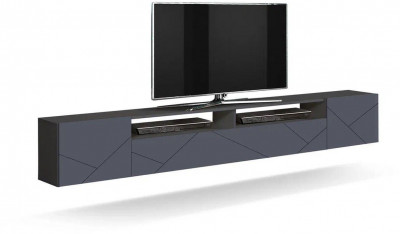 Прага тумба с фрезеровкой диамант/софт графит