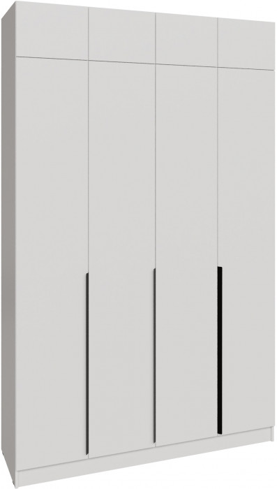 Шкаф 1,6 с антресолью Мадрид, Белый