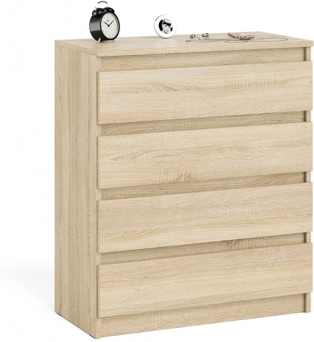 Мори Комод МК800.4, цвет дуб сонома, ШхГхВ 80,4х41х94 см.