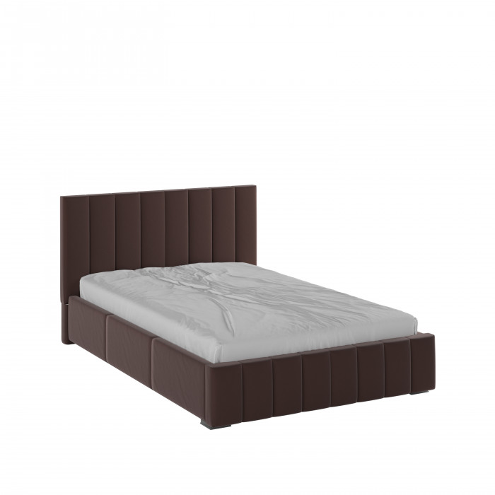 Нега Кровать интерьерная 140 коричневый, ортопед
