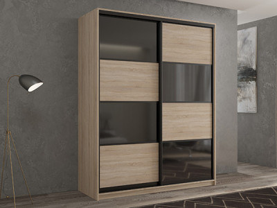 Шкаф-купе Кааппи 13 Сонома Светлый 120х45х230 см