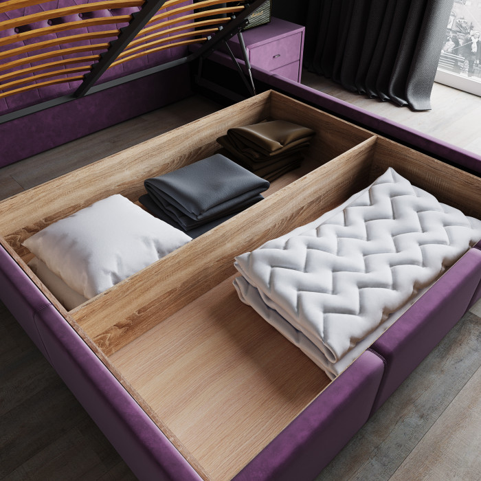 Октавия Кровать интерьерная 140 бежевый ромб, ПМ