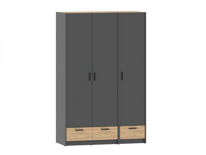 Спальня Оттавия 3 Антрацит / Дуб золотой