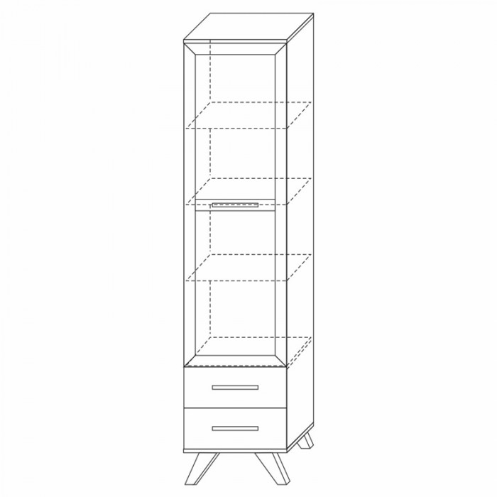 Шкаф-витрина 450 Вега Скандинавия