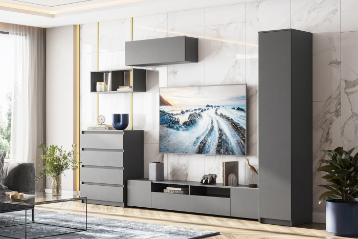 Комод Денвер, Графит серый