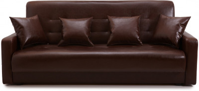 Диван Аккорд 140 коричневый пружинный блок Боннель