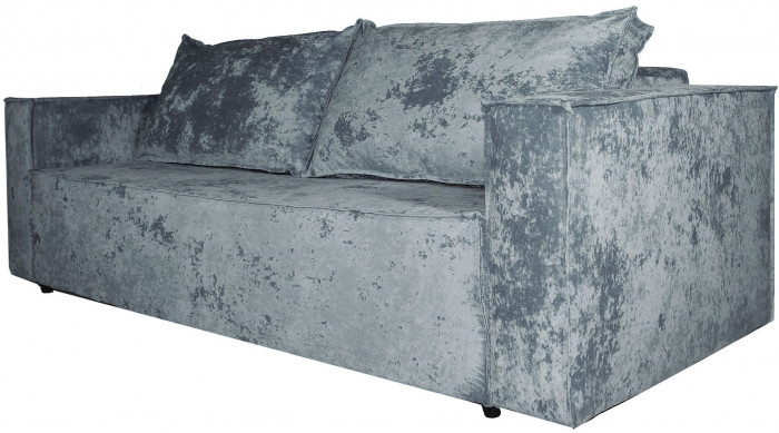 Диван-кровать Лофт Люкс Плюш, еврокнижка, пружинный блок,140х195, серый