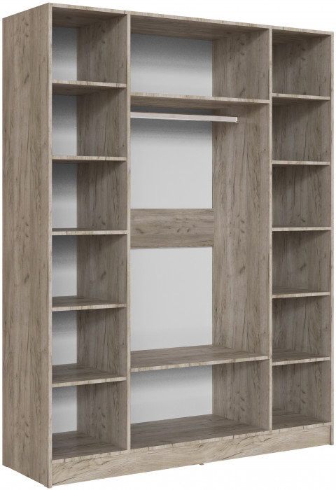 Шкаф Вегас 1600, Дуб крафт серый/Цемент