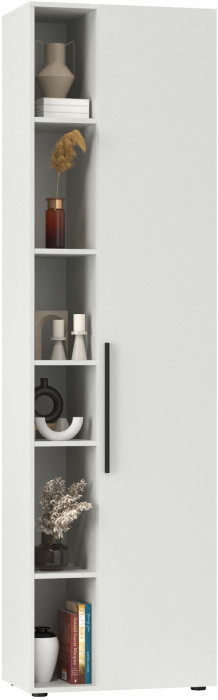 Эйр Гостиная 16.324.02 Шкаф, цвет белый шагрень, ШхГхВ 62х38,1х219,5 см., универсальная сборка