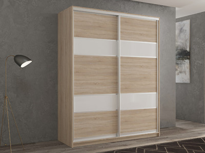 Шкаф-купе Кааппи 8 Сонома Светлый 120х45х230 см