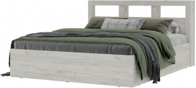 Гранд кровать 1,6 (1.672х0,950х2,210) дуб крафт белый