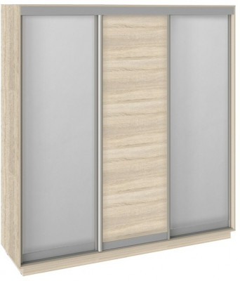 Румер СШК 1.210.70-13.11.13 Шкаф-купе 3-х дверный (2100x600x2200) (Дуб Сонома, Зеркало/Дуб сонома/Зеркало)