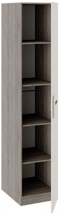 Фьюжн ТД-260.07.01 Шкаф для белья (Белый глянец, Венге Линум)