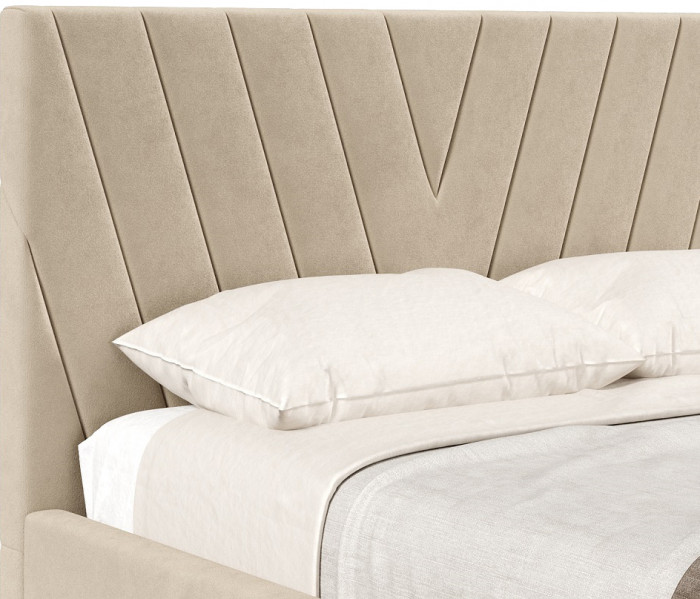 Кровать с подъёмным механизмом 1600 Палермо, бежевый 729