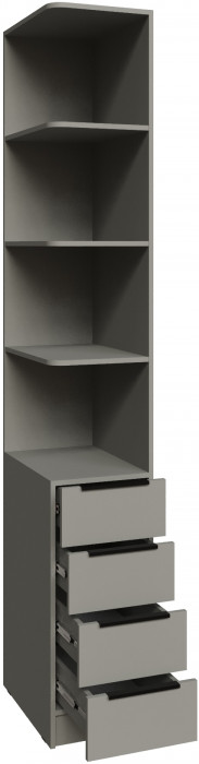 Угловое завершение Мадрид (0,35) с 4 ящ. левое, Мокко