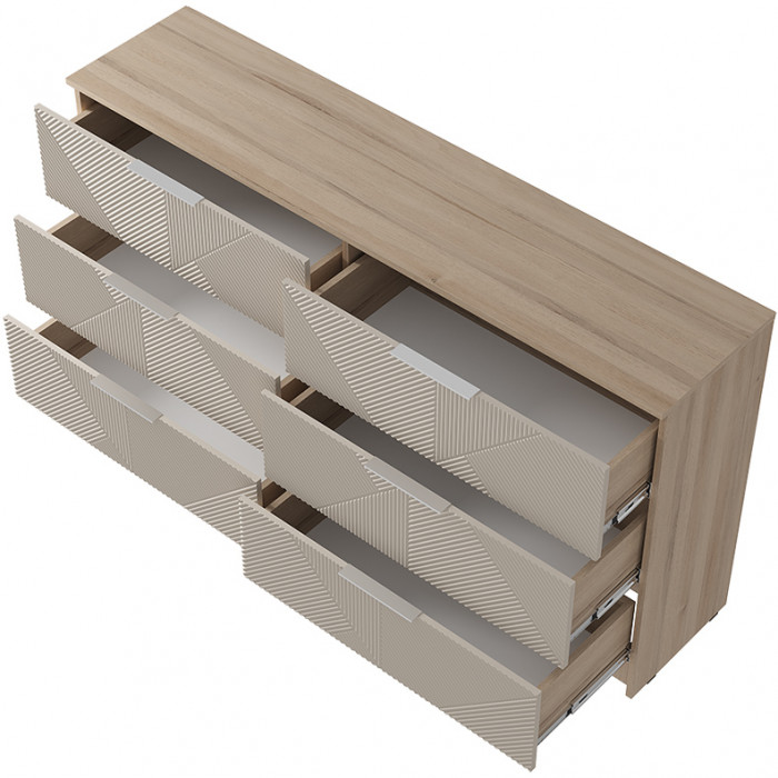 "Эмилия" КМ-04 комод Дуб смоки/Айриш (MF03)