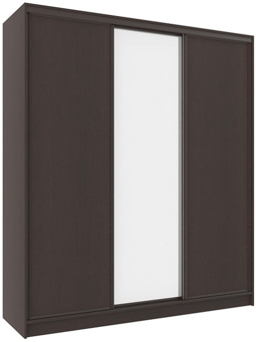 Шкаф-купе трехдверный с зеркалом 2000 Домашний Венге