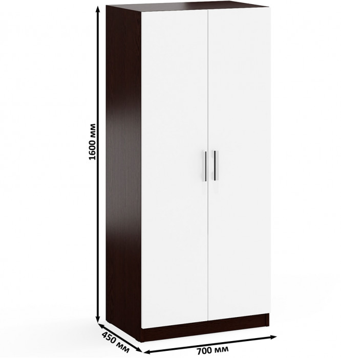 Стол компьютерный С-МД-СК9+Пенал С-МД-СК9П+Шкаф С-МД-СК9Ш, цвет венге/белый шагрень, ШхГхВ 215х70х160 см., НЕ универсальная сборка