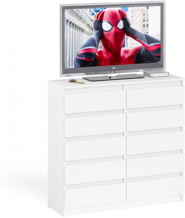 Мори Комод МК1200.10, цвет белый, ШхГхВ 120,4х41х115 см.