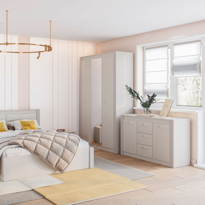 "Монако" ШК-38 ясень белый/F12