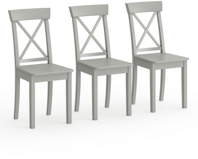 Три стула Мебель--24 Гольф-14 разборных, серый