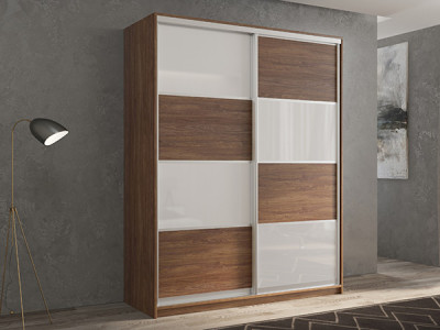 Шкаф-купе Кааппи 14 Морское Дерево Винтаж 140х60х230 см