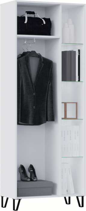 Оливия Шкаф (Белый, Белый глянец)