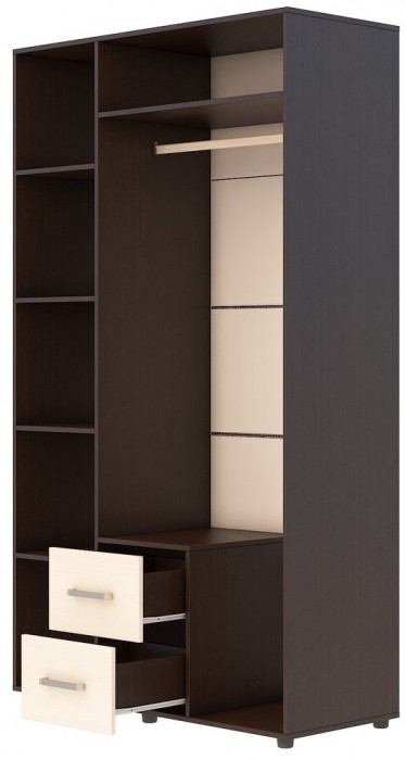 Шкаф ЭВА трехстворчатый ШК-019 (Венге/дуб молочный)