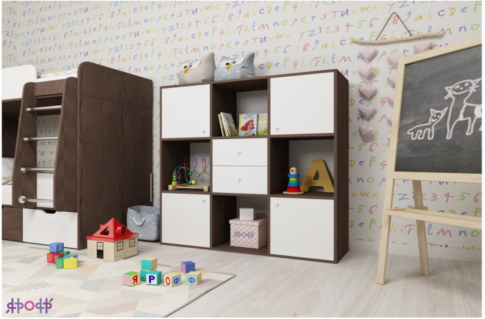 Стеллаж Джери (Венге/Винтерберг)