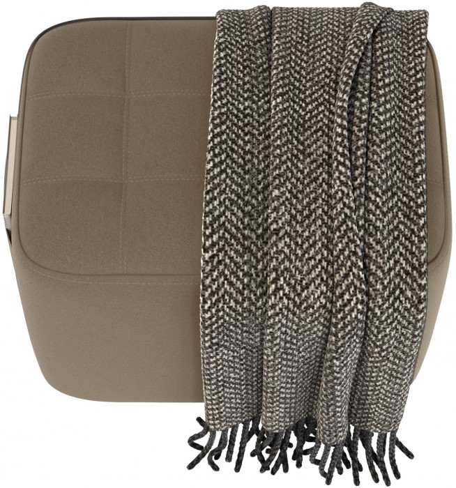 Банкетка 6-5127ТКВорех Вики, цвет ткань орех, ШхГхВ 53х40х46 см.(прямоугольная тканевая банкетка на четырёх ножках)