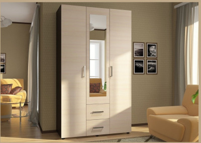 Шкаф ЭВА трехстворчатый ШК-019 (Белый)