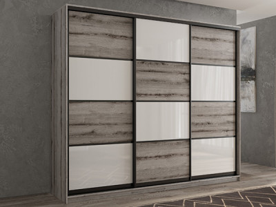 Шкаф-купе Кааппи 14 Эвок Окаменелый 240х45х230 см